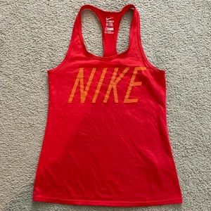 Red Nike Dri-fit Tank